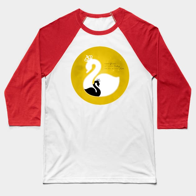 SWAN QUEEN │2 Baseball T-Shirt by EnchantedSwans